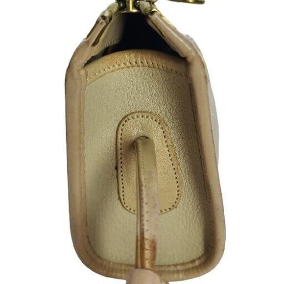 Dooney Bourke Vintage Mini Small Beige Pebble Leather Crossbody Handbag Purse - Picture 4 of 16